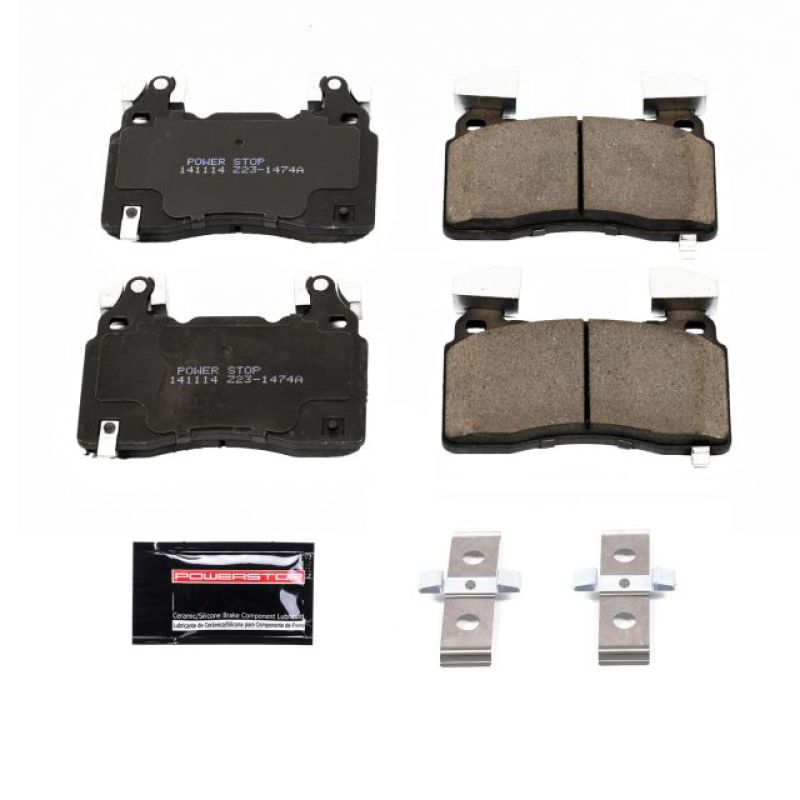 PSB Z23 Evolution Brake Pads - Power Stop 15-19 Cadillac CTS Front Z23 Evolution Sport Brake Pads w/Hardware