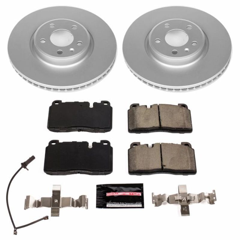 PSB Z23 Evolution Coated Kit - Power Stop 2013 Audi Q5 Front Z23 Evolution Sport Coated Brake Kit