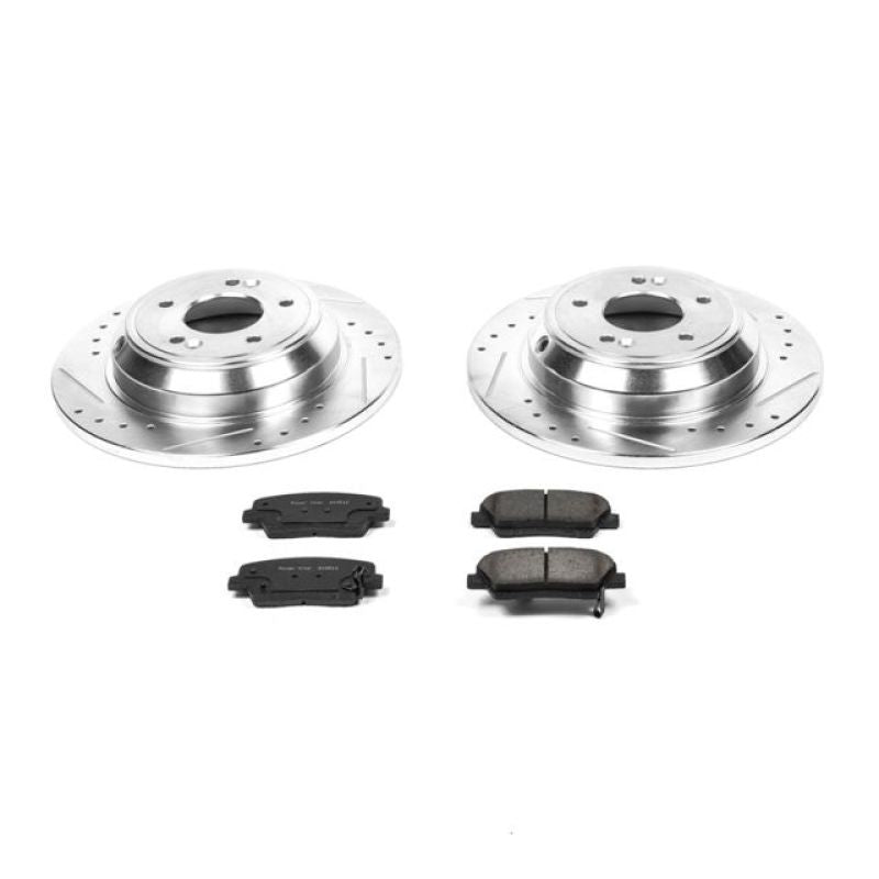 PSB Z23 Evolution Kit - Power Stop 2009 Hyundai Genesis Rear Z23 Evolution Sport Brake Kit