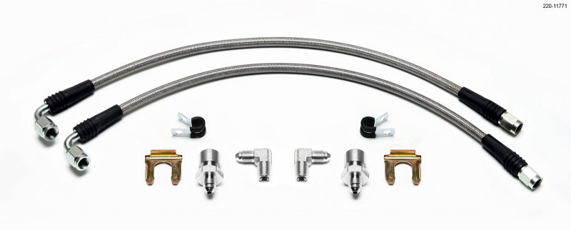 WIL Flexline Brake Hose - Wilwood Flexline Kit 2006-10 Magnum/Charger/Challenger/300C Front