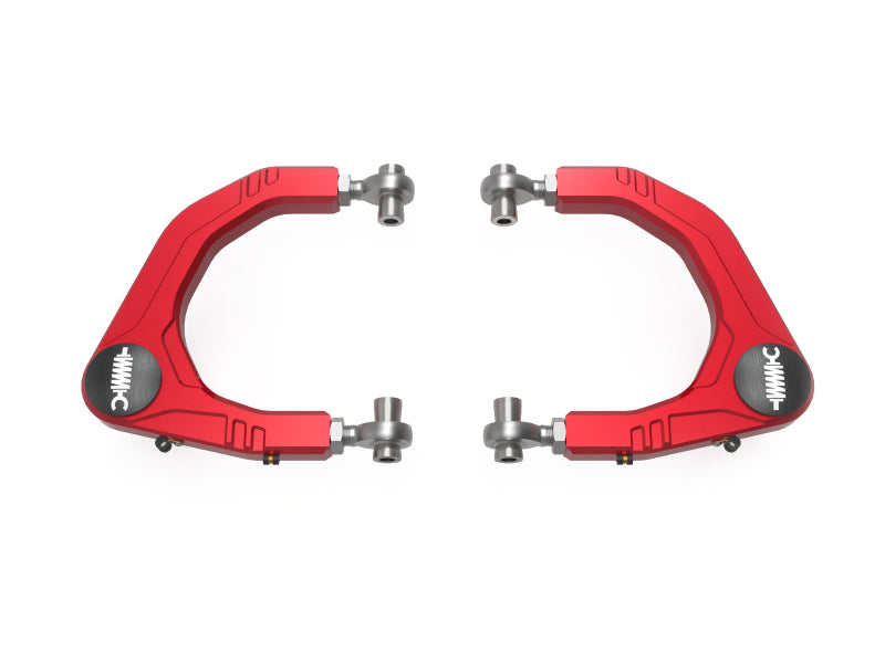 AFE Control Arms - aFe Control 05-23 Toyota Tacoma Upper Control Arms - Red Anodized Billet Aluminum