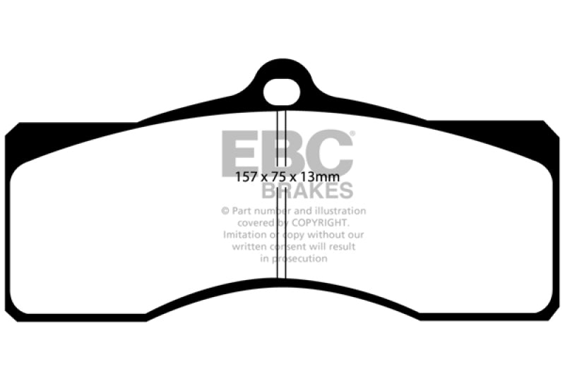 EBC Greenstuff Brake Pad Sets - EBC 68-69 Chevrolet Camaro (1st Gen) 4.9 Greenstuff Front Brake Pads
