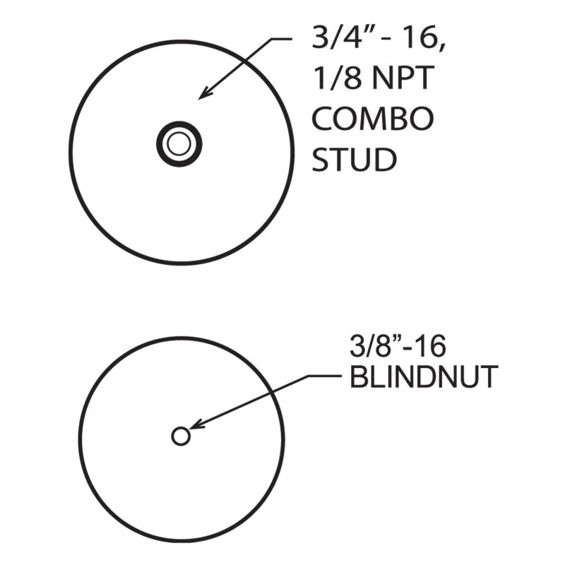FIR Replacement Air Springs - Firestone Ride-Rite Replacement Air Spring Bellow 70mm (For Kit PN 2171) (W217607076)