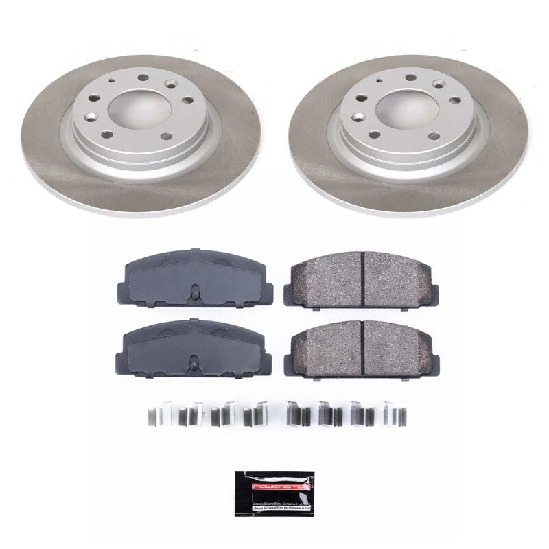 PSB Semi-Coated Rotor Kits - Power Stop 2003 Mazda Protege Rear Semi-Coated Rotor Kit