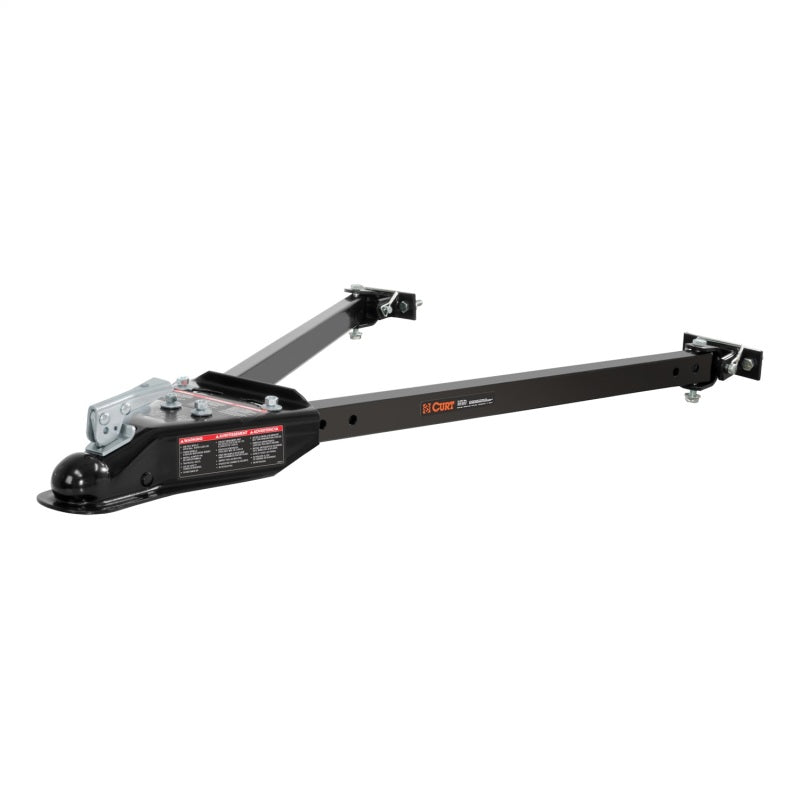 ROK Towing Solutions - RockJock Curt Tow Bar with Adjustable Width Arms Car Mount 2in Ball 5000lbs