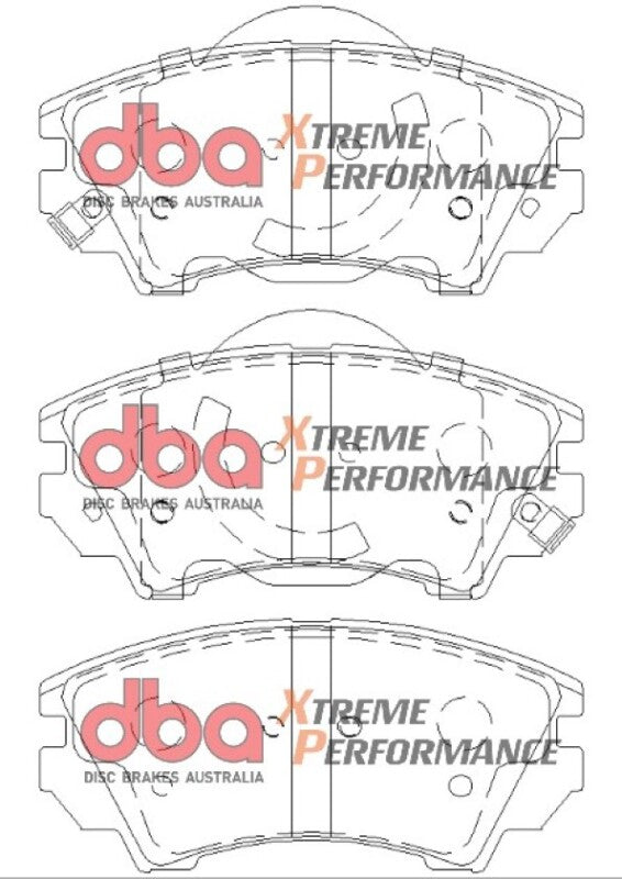 DBA XP Performance Brake Pads - DBA 10-15 Chevrolet Camaro LS/LT V6 Front XP Performance Brake Pads