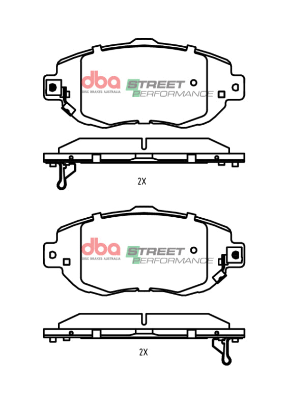 DBA SP Performance Brake Pads - DBA 93-01 Toyota Supra JZ80 Front SP Performance Brake Pads
