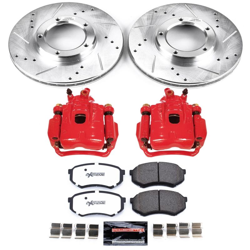 PSB Z36 Truck & Tow Kit w/Cals - Power Stop 95-04 Toyota Tacoma Front Z36 Truck & Tow Brake Kit w/Calipers