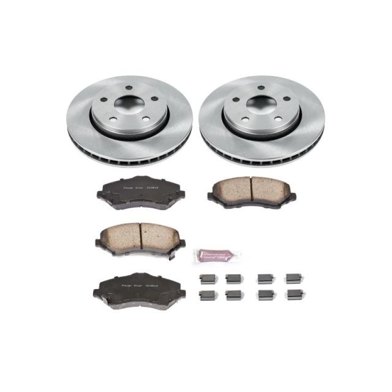 PSB Autospecialty Kit - Power Stop 07-17 Jeep Wrangler Front Autospecialty Brake Kit