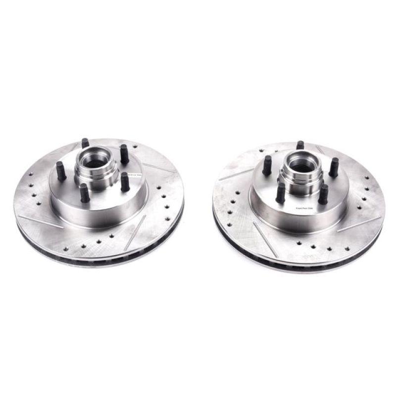PSB Evolution Drill/Slot Rotor - Power Stop 10-11 Ford Ranger Front Evolution Drilled & Slotted Rotors - Pair