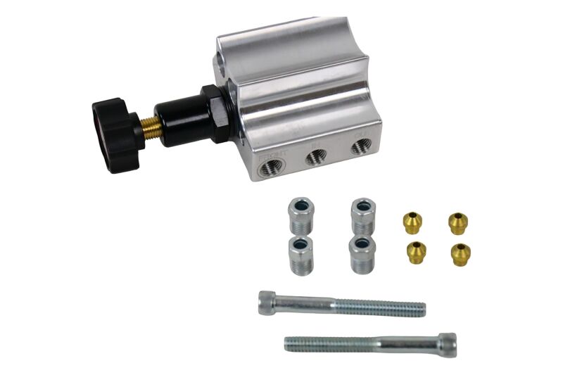 BAE Proportioning Valve - Baer Brakes Remaster Adjustable Left Port Proportioning Valve - Polished