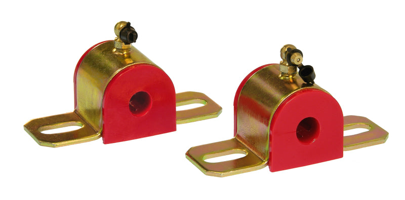 PRO Sway/End Link Bush - Red - Prothane Universal 90 Deg Greasable Sway Bar Bushings - 9/16in - Type B Bracket - Red