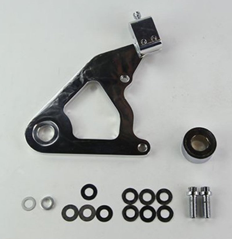 WIL Caliper Brackets - Wilwood Caliper Mounting Kit Polished w/Bracket GP310 2000-Present Softail