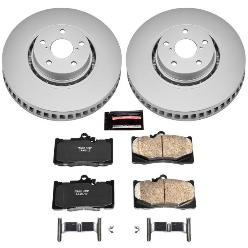 PSB Z17 Evolution Coated Kit - Power Stop 07-11 Lexus GS350 Front Z17 Evolution Geomet Coated Brake Kit