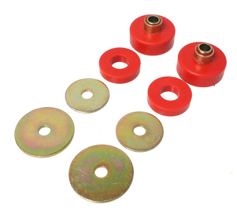 ES Body Mounts - Red - Energy Suspension All Non-Spec Vehicle 2WD Red Universal Mounts/Isolator Kit