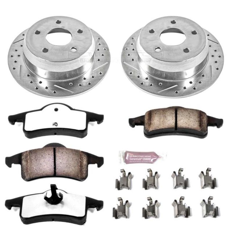 PSB Z36 Truck & Tow Kit - Power Stop 99-04 Jeep Grand Cherokee Rear Z36 Truck & Tow Brake Kit