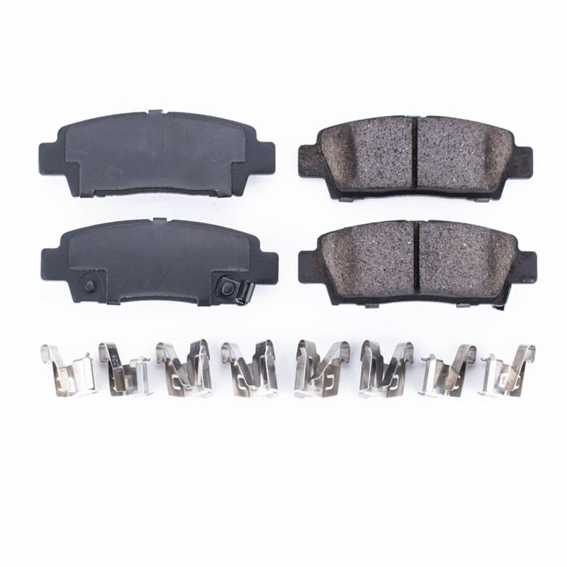 PSB Z17 Evolution Brake Pads - Power Stop 95-99 Toyota Avalon Rear Z17 Evolution Ceramic Brake Pads w/Hardware