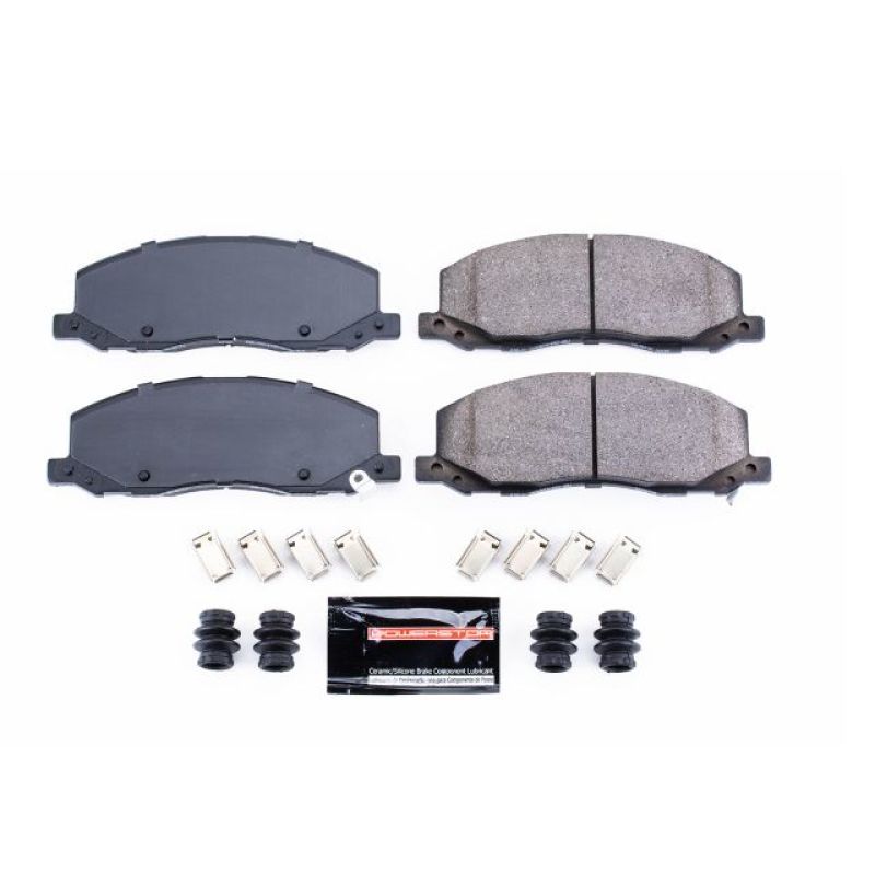 PSB Z23 Evolution Brake Pads - Power Stop 10-11 Saab 9-5 Front Z23 Evo Sport Brake Pad w/Hardware