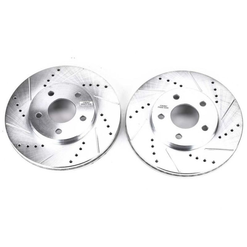 PSB Evolution Drill/Slot Rotor - Power Stop 06-11 Chevrolet HHR Front Evolution Drilled & Slotted Rotors - Pair