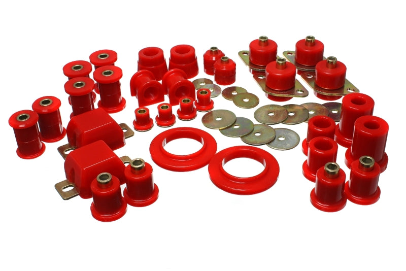 ES Hyper-Flex Sets - Red - Energy Suspension 05-13 Toyota Tacoma 4WD/Prerunner 2WD Red Hyper-Flex Master Bushing Set