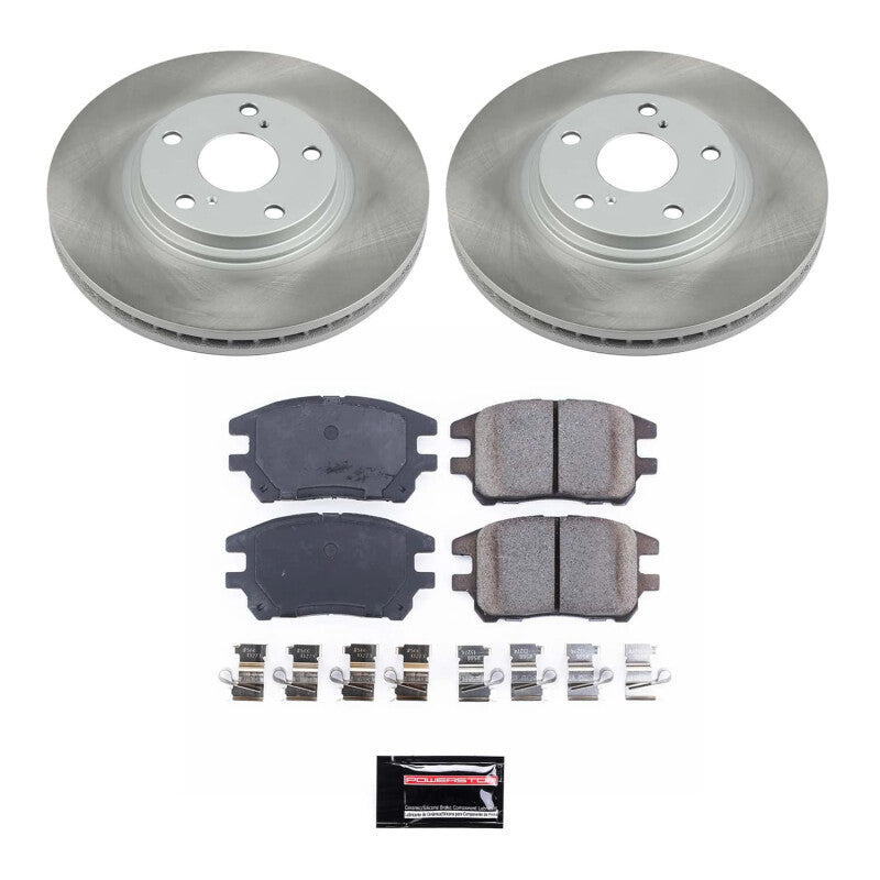 PSB Semi-Coated Rotor Kits - Power Stop 02-03 Lexus RX300 Front Semi-Coated Rotor Kit