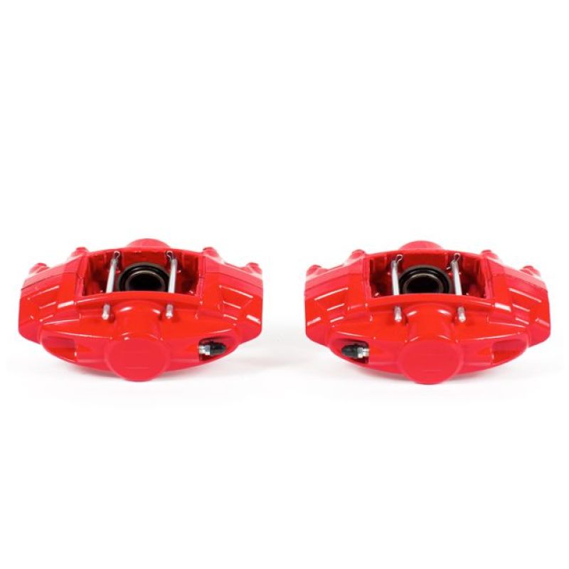 PSB Red Calipers - Power Stop 09-19 Nissan 370Z Rear Red Calipers w/o Brackets - Pair