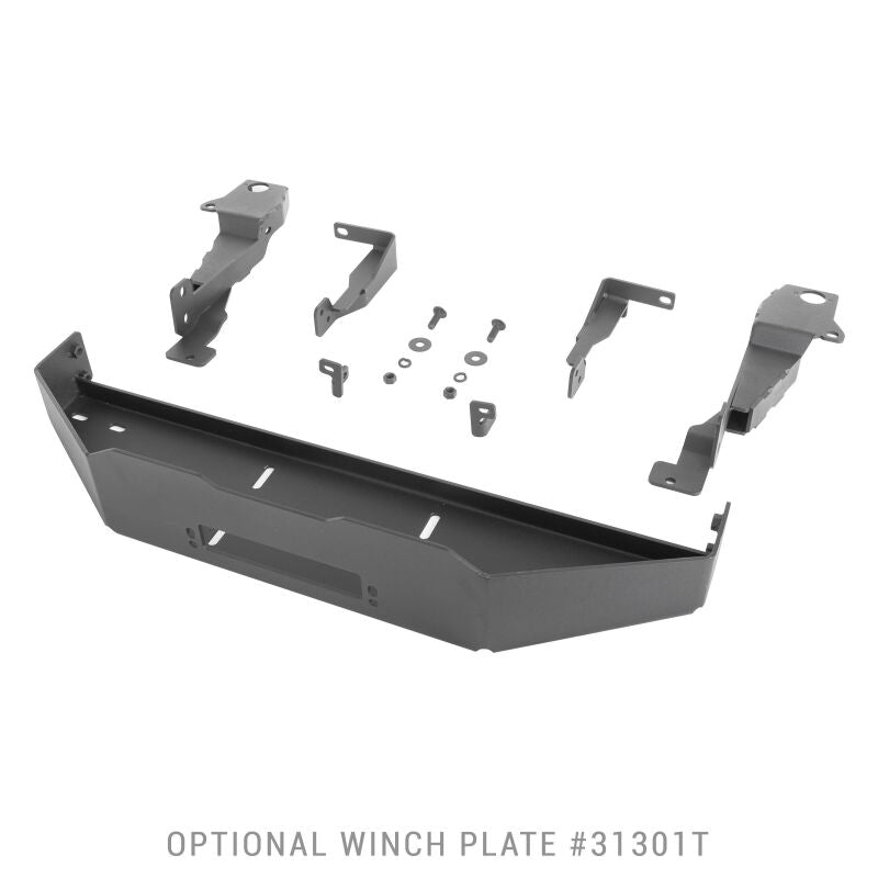 GOR Step Guard - 3000 -Tex Blk - Go Rhino 19-24 Ram 1500 3100 Series StepGuard Winch Tray Kit (Req. 3130T or 3130MT) - Tex. Black