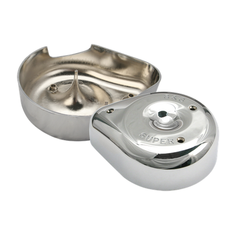 SSC Air Cleaner Kits - S&S Cycle 66-84 BT w/ 5 Gal Tanks Notched Teardrop Air Cleaner Cover For Super E/G Carbs