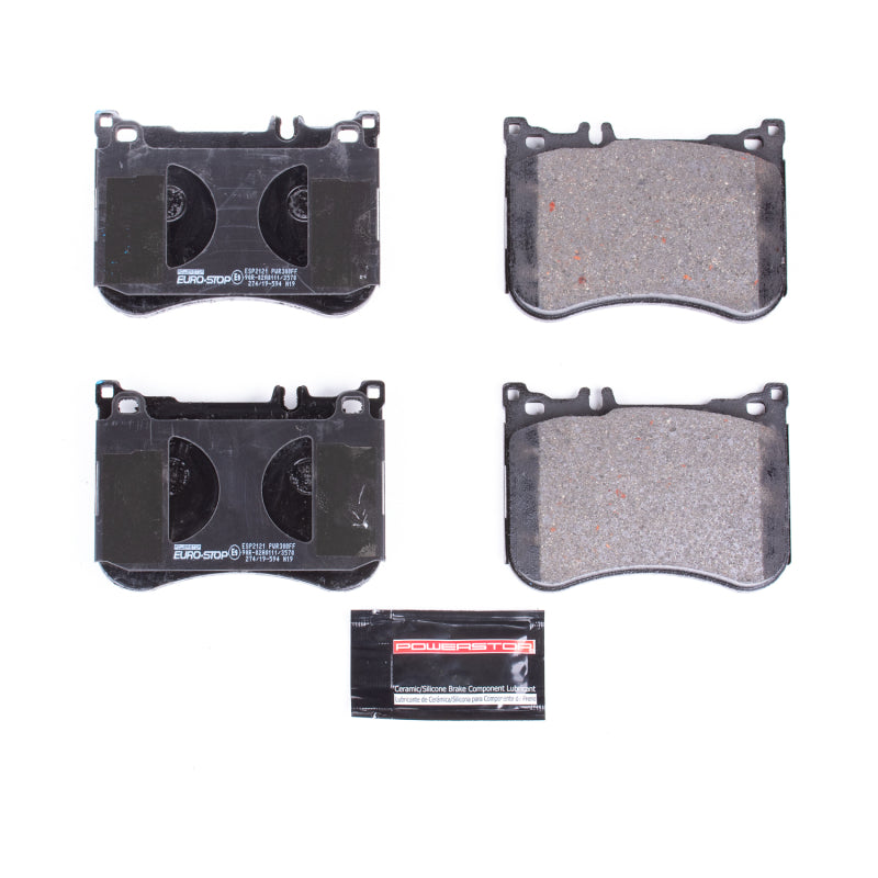 PSB Euro-Stop Brake Pads - Power Stop 13-18 Mercedes-Benz SL550 Euro-Stop ECE-R90 Front Brake Pads