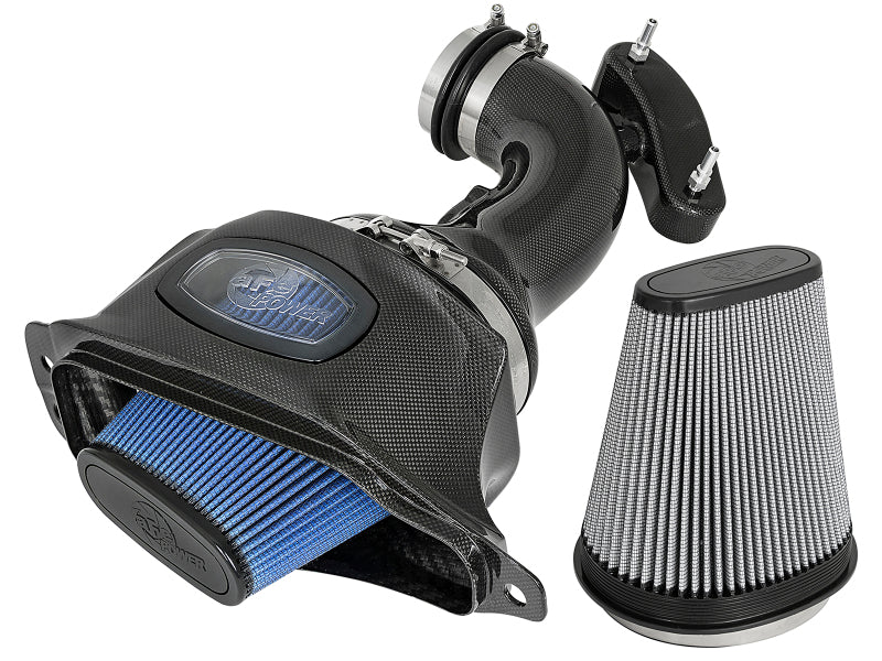 AFE Black Series Carbon Fiber Cold Air Intakes - aFe Momentum Black Series Carbon Fiber Intake System P5R 14-17 Chevy Corvette 6.2L (C7)