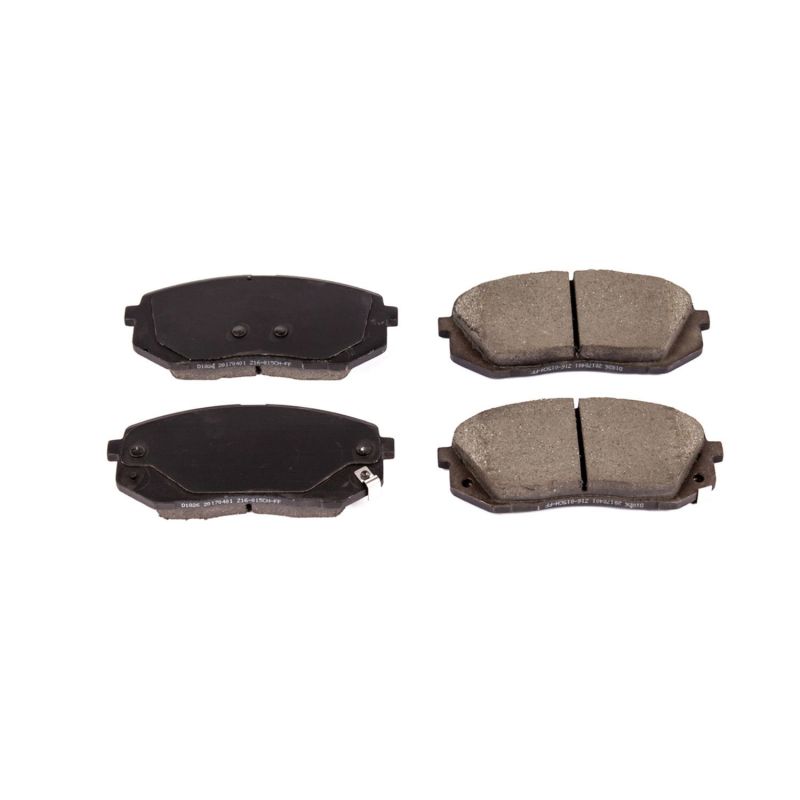 PSB Z16 Evolution Brake Pads - Power Stop 2018 Hyundai Elantra GT Front Z16 Evolution Ceramic Brake Pads