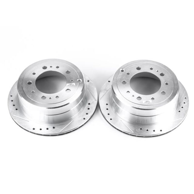 PSB Evolution Drill/Slot Rotor - Power Stop 98-07 Lexus LX470 Rear Evolution Drilled & Slotted Rotors - Pair