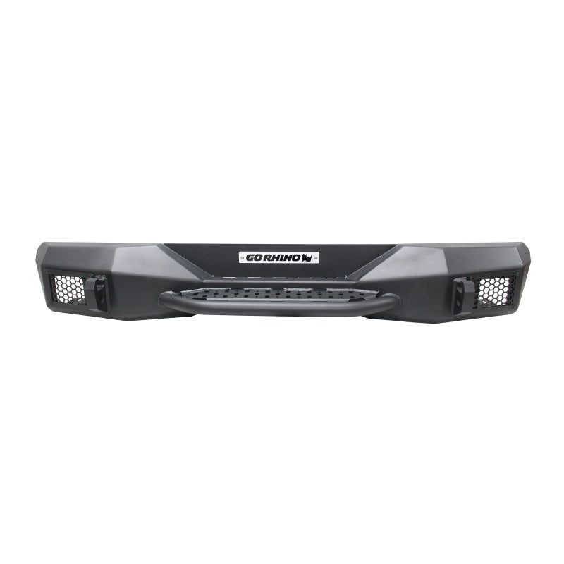 GOR Rockline Bumper - Go Rhino 18-20 Jeep Wrangler JL/JLU Rockline Rear Stubby Bumper