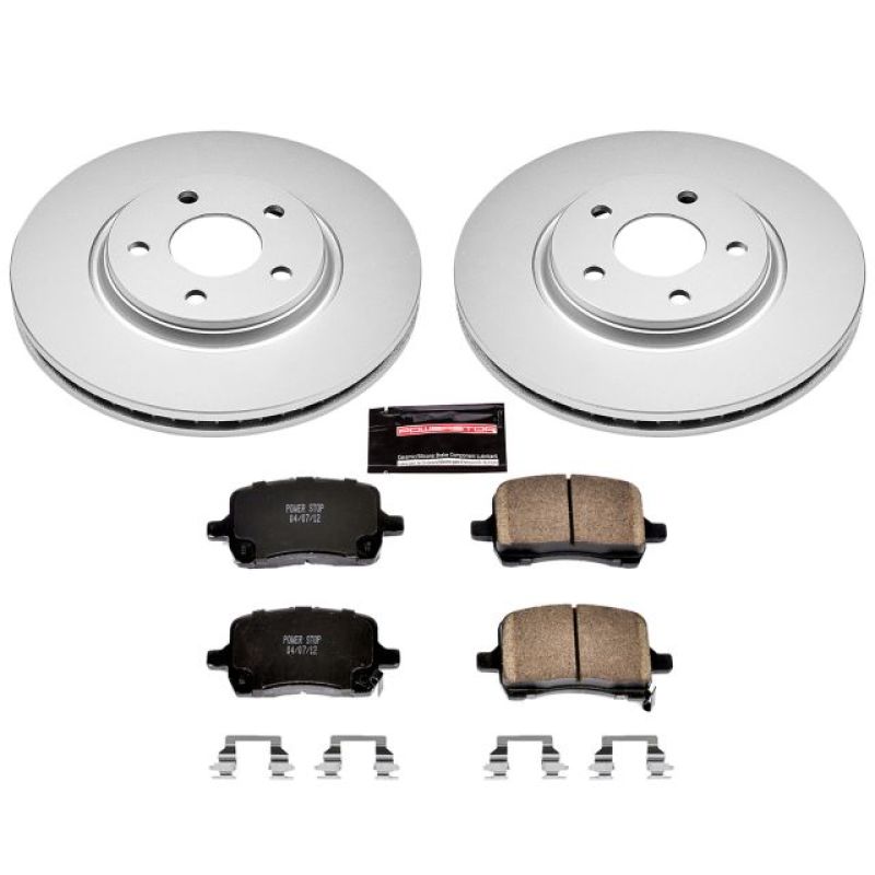 PSB Z17 Evolution Coated Kit - Power Stop 05-06 Chevrolet Cobalt Front Z17 Evolution Geomet Coated Brake Kit