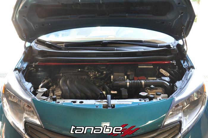 TAN Strut Tower Bars - Front - Tanabe Sustec Front Strut Tower Bar 14 Nissan Versa Note