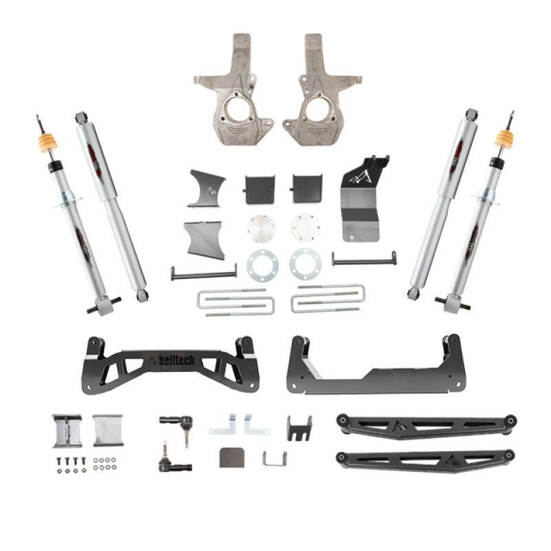 BT Lift Kit w Shocks - Belltech 07-16 Chevrolet Silverado / GMC Sierra 1500 4WD 7-9in Suspension Lift Kit w/ Shocks