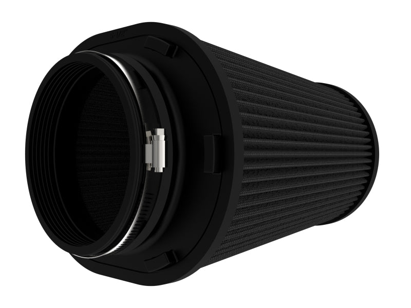 AFE Universal Pro-5 R Filter - aFe Magnum FORCE Intake Air Filter w/Black Pro 5R 5-1/2IN F x (10x8)IN B x (8x6) T (Inverted) x 9IN