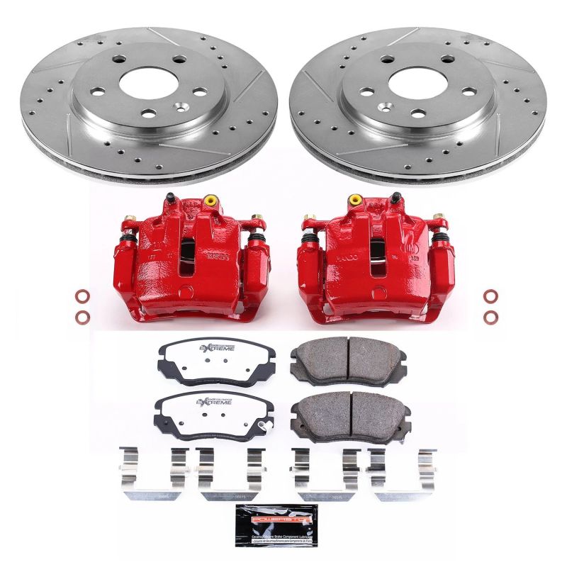 PSB Z26 Street Kit w/Cals - Power Stop 11-16 Buick LaCrosse Front Z26 Street Warrior Brake Kit w/Calipers