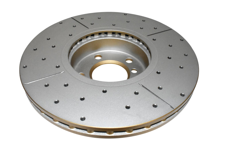 DBA Street Slot&Drill Rotors - DBA 07-10 BMW X5 xDrive30i Front Drilled & Slotted Street Series Rotor