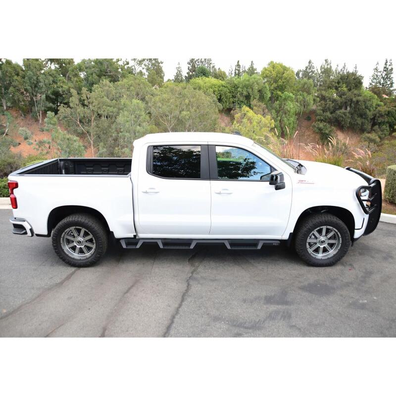 WES Nerf Bars - HDX Drop - Westin 2019 Chevrolet Silverado/Sierra 1500 (5.5ft) Drop Wheel to Wheel Nerf Step Bars - Txt Black