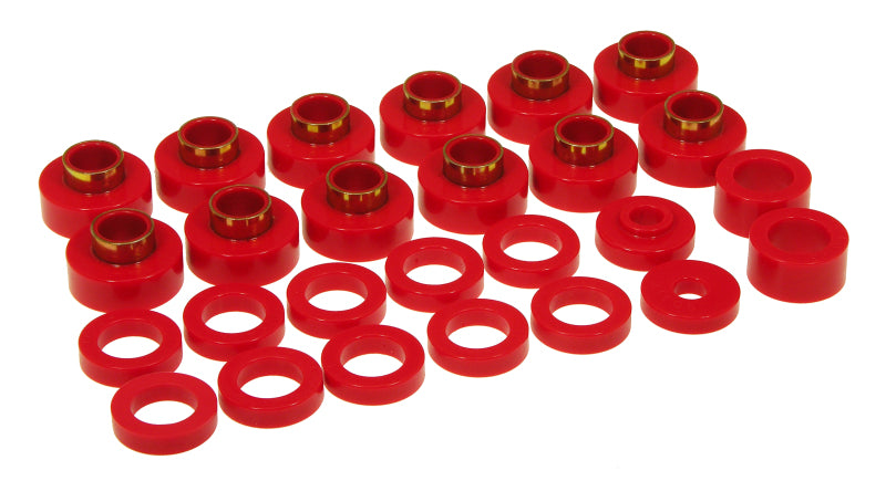 PRO Body/Subframe Bush - Red - Prothane 81-86 Jeep CJ8 Body Mount - Red
