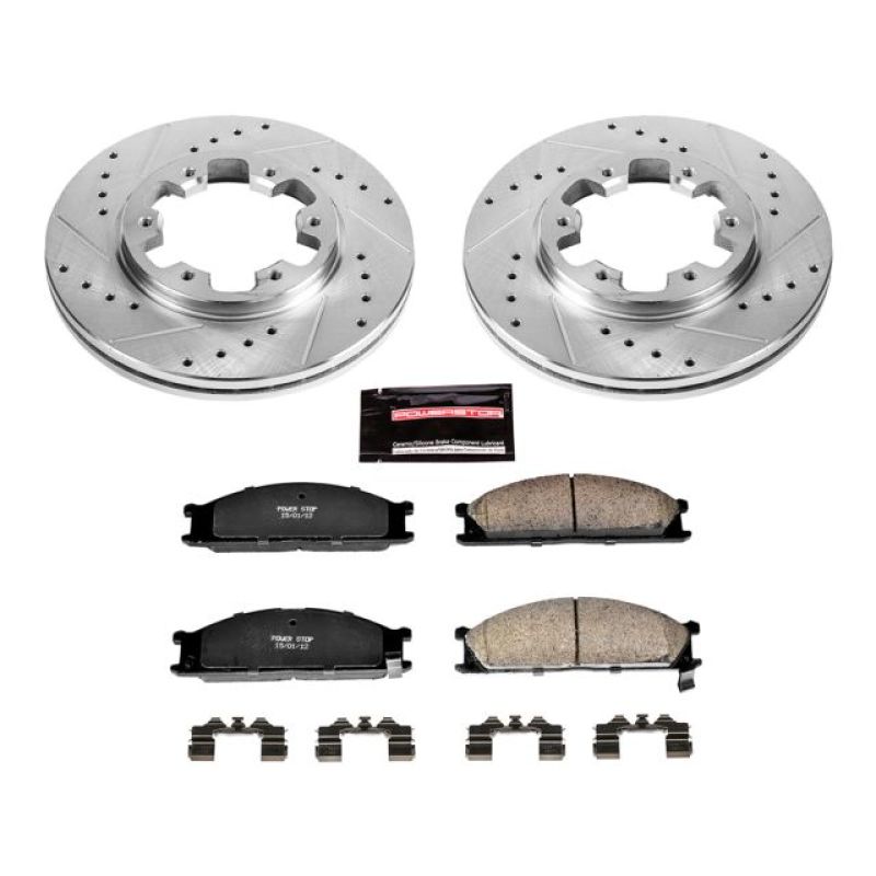 PSB Z23 Evolution Kit - Power Stop 86-94 Nissan D21 Front Z23 Evolution Sport Brake Kit