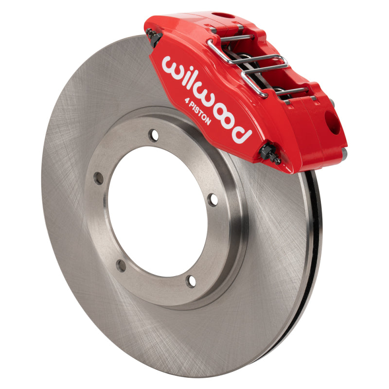 WIL Powerlite Brake Kits - Wilwood 69-74 Porsche 911 Front Powerlite Brake Kit 3in MT Plain Face - Red