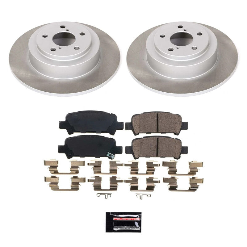 PSB Semi-Coated Rotor Kits - Power Stop 00-04 Subaru Outback Rear Semi-Coated Rotor Kit