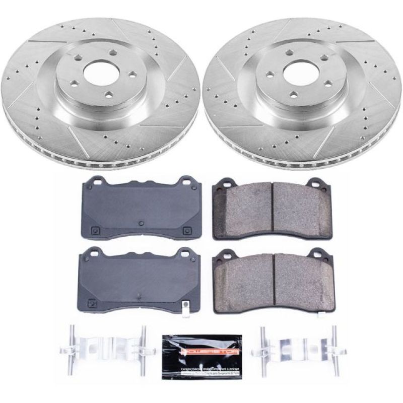 PSB Z23 Evolution Kit - Power Stop 16-18 Ford Focus Front Z23 Evolution Sport Brake Kit