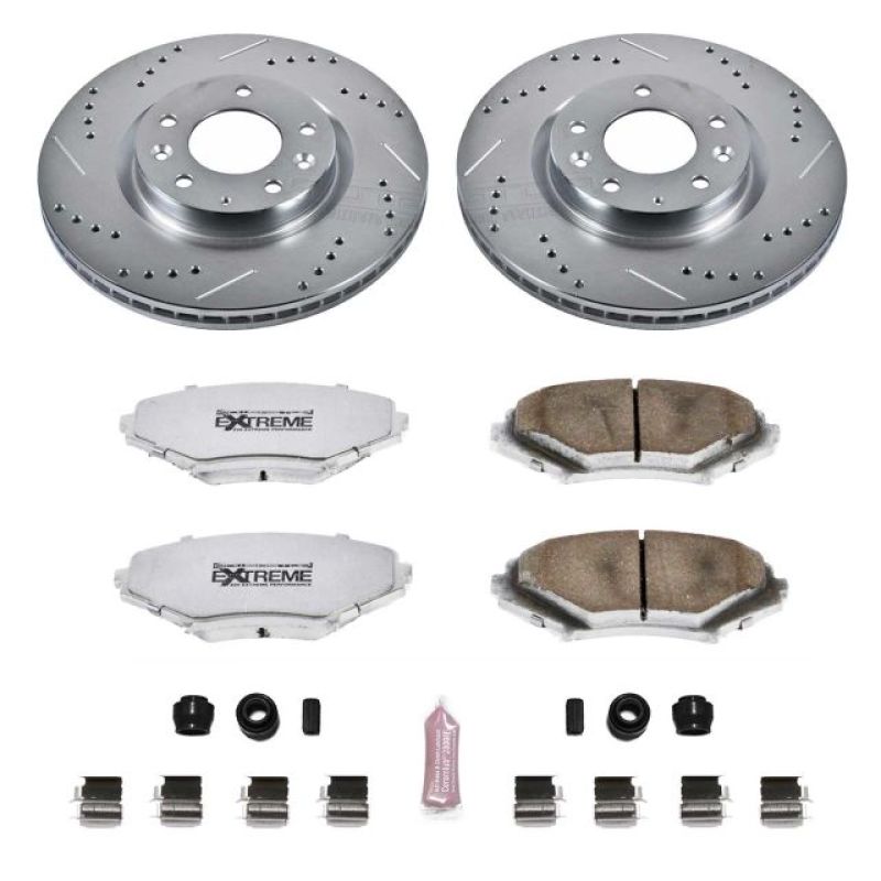 PSB Z26 Street Warrior Kit - Power Stop 04-08 Mazda RX-8 Front Z26 Street Warrior Brake Kit