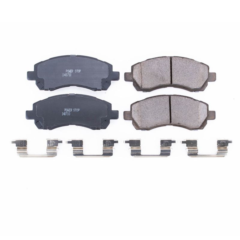 PSB Z17 Evolution Brake Pads - Power Stop 97-01 Subaru Impreza Front Z17 Evolution Ceramic Brake Pads w/Hardware