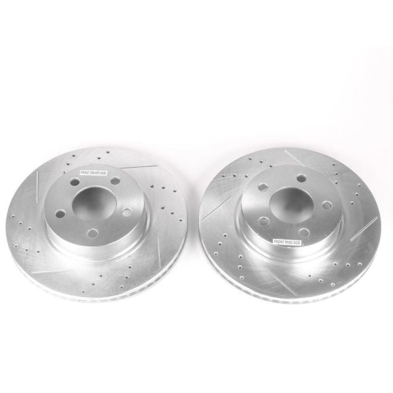 PSB Evolution Drill/Slot Rotor - Power Stop 01-03 Ford Explorer Sport Front Evolution Drilled & Slotted Rotors - Pair