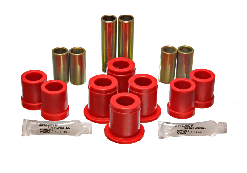 ES Cntrl Arm Bushings - Red - Energy Suspension 1980-86 Nissan 720 Truck 2WD/4WD Red Front Control Arm Bushing Set