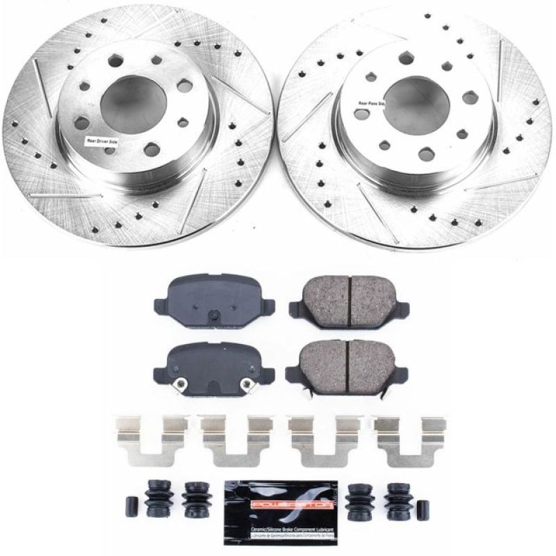 PSB Z23 Evolution Kit - Power Stop 13-18 Fiat 500 Rear Z23 Evolution Sport Brake Kit